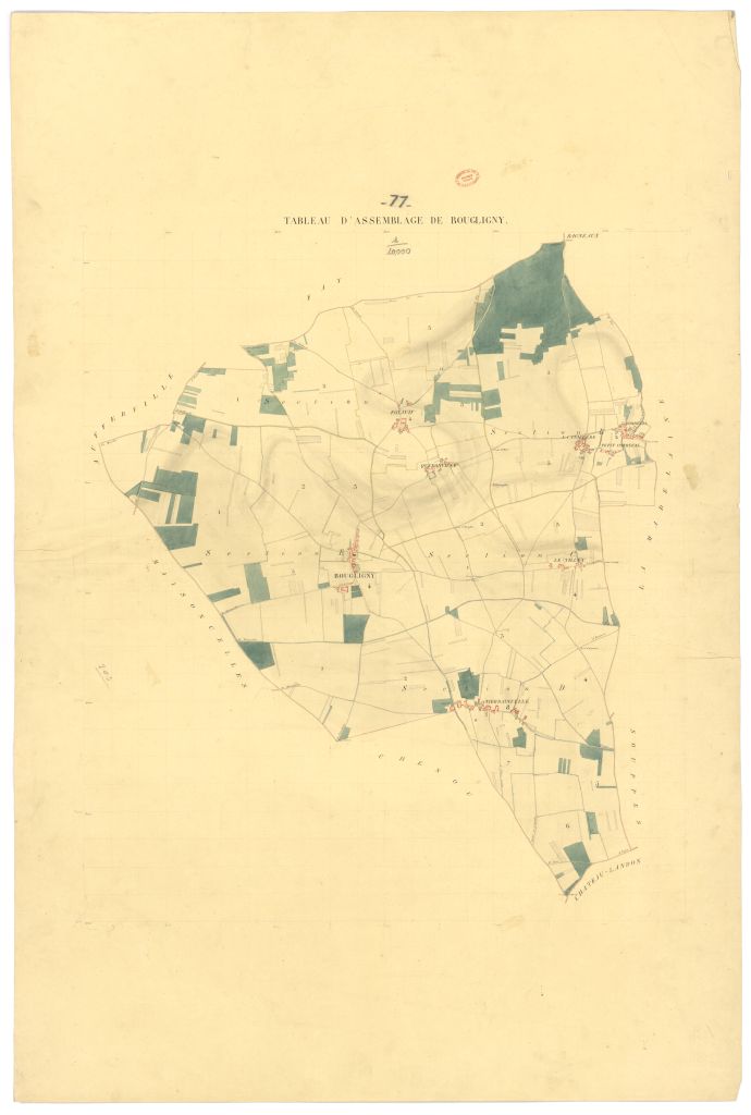 Tableau d'assemblage, 5 sections