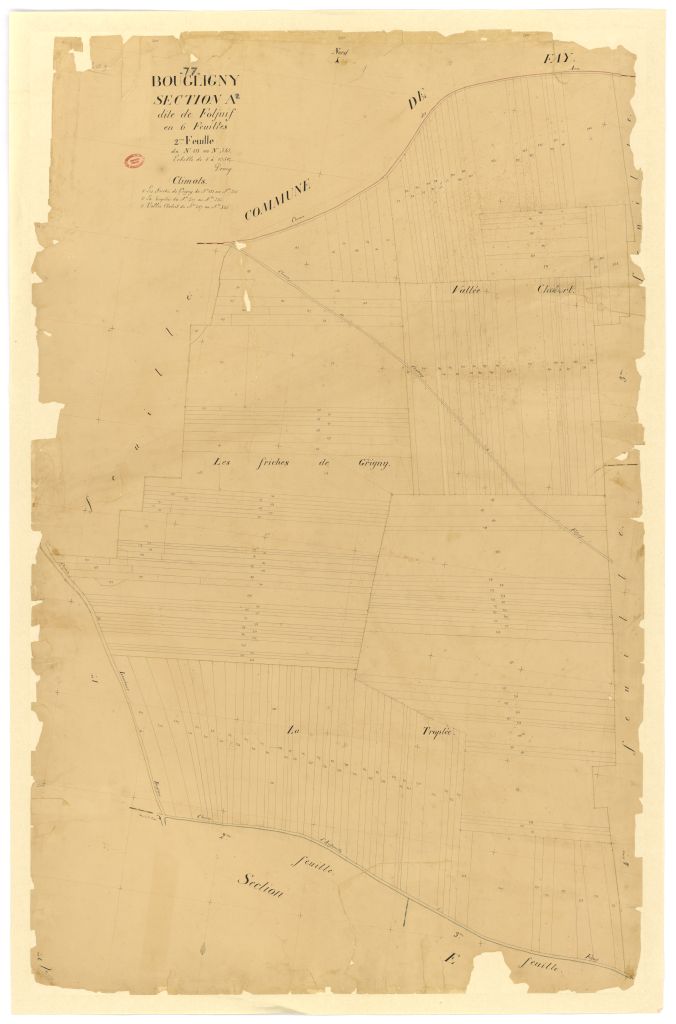 Section A dite de Foljuif, en 6 feuilles, 2eme feuille
