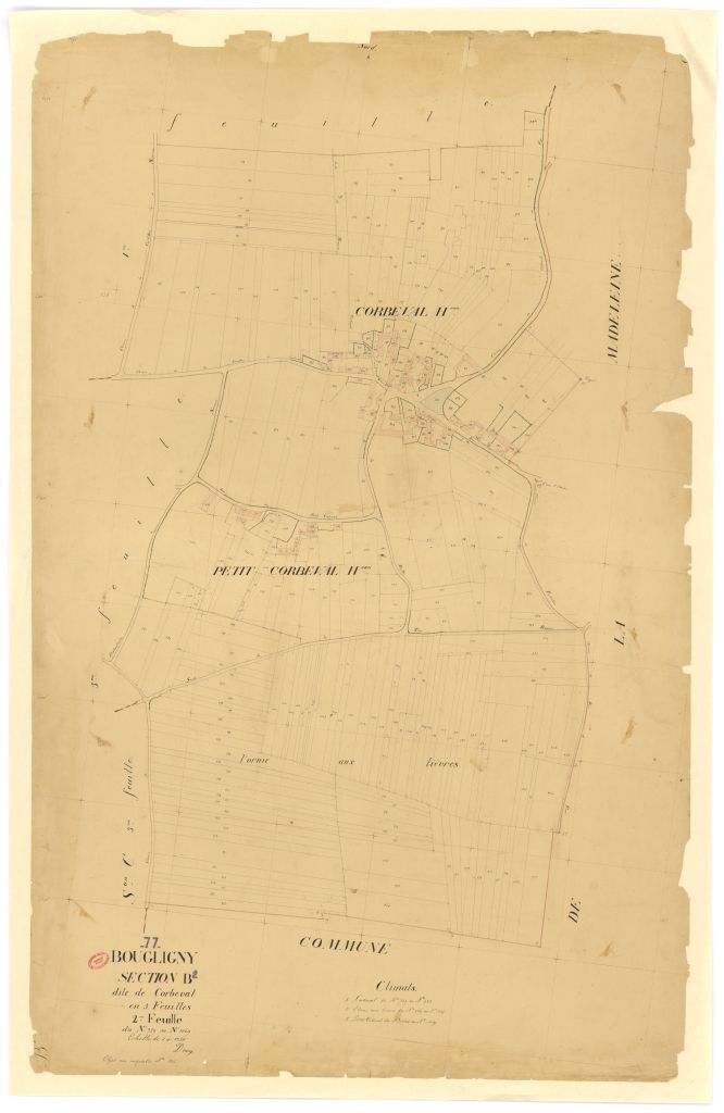 Section B dite de Corbeval, en 3 feuilles, 2eme feuille