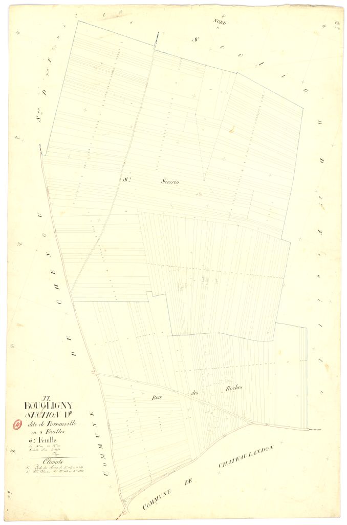Section D dite de Tiersanville, en 8 feuilles, 6eme feuille