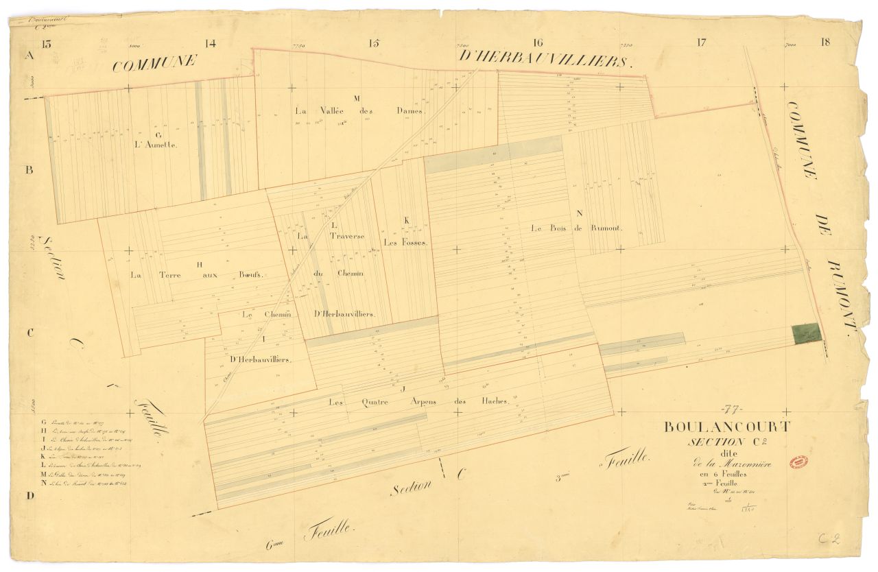 Section C dite de Maronniere, en 6 feuilles, 2eme feuille