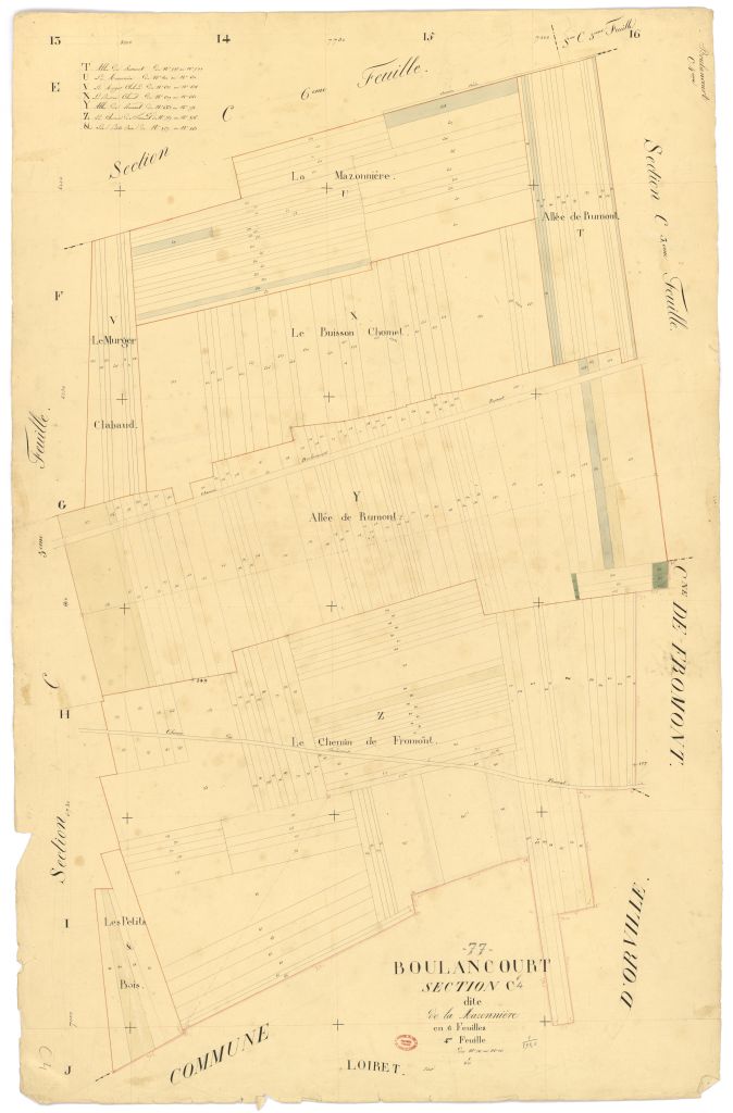 Section C dite de Maronniere, en 6 feuilles, 4eme feuille