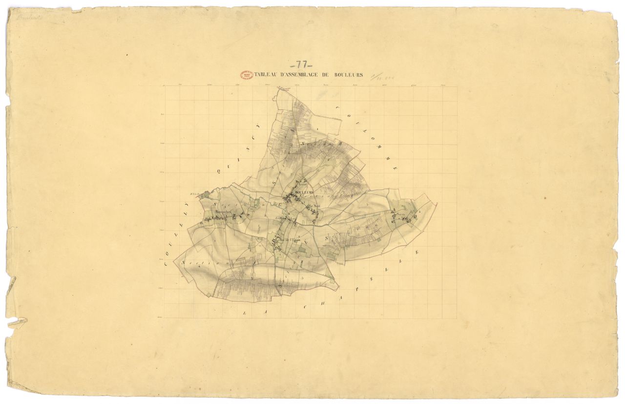 Tableau d'assemblage, 7 sections