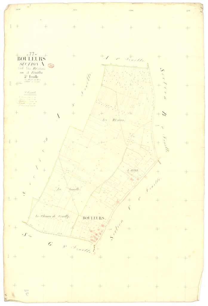 Section A dite de Mezieres, en 3 feuilles, 2eme feuille