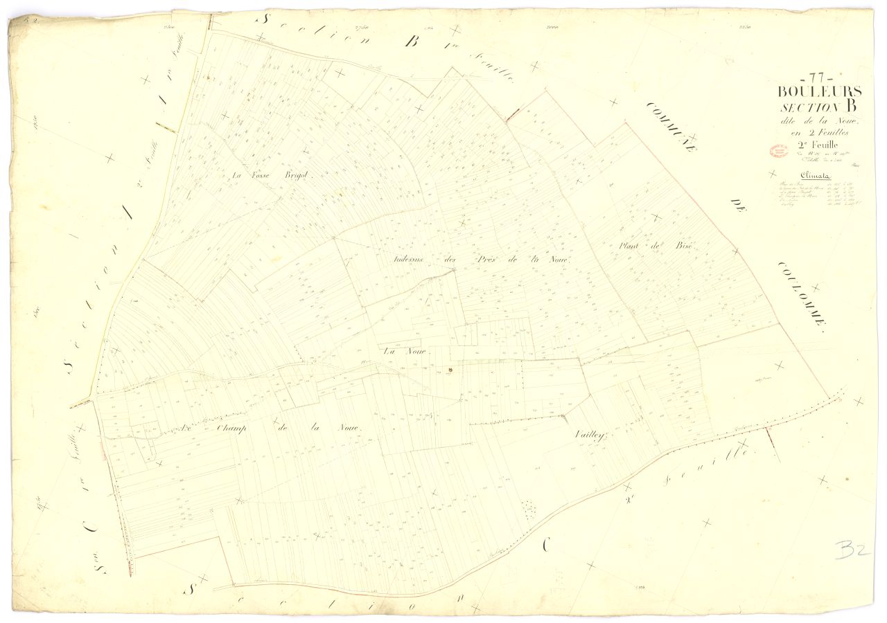 Section B dite de la Noue, en 2 feuilles, 2eme feuille