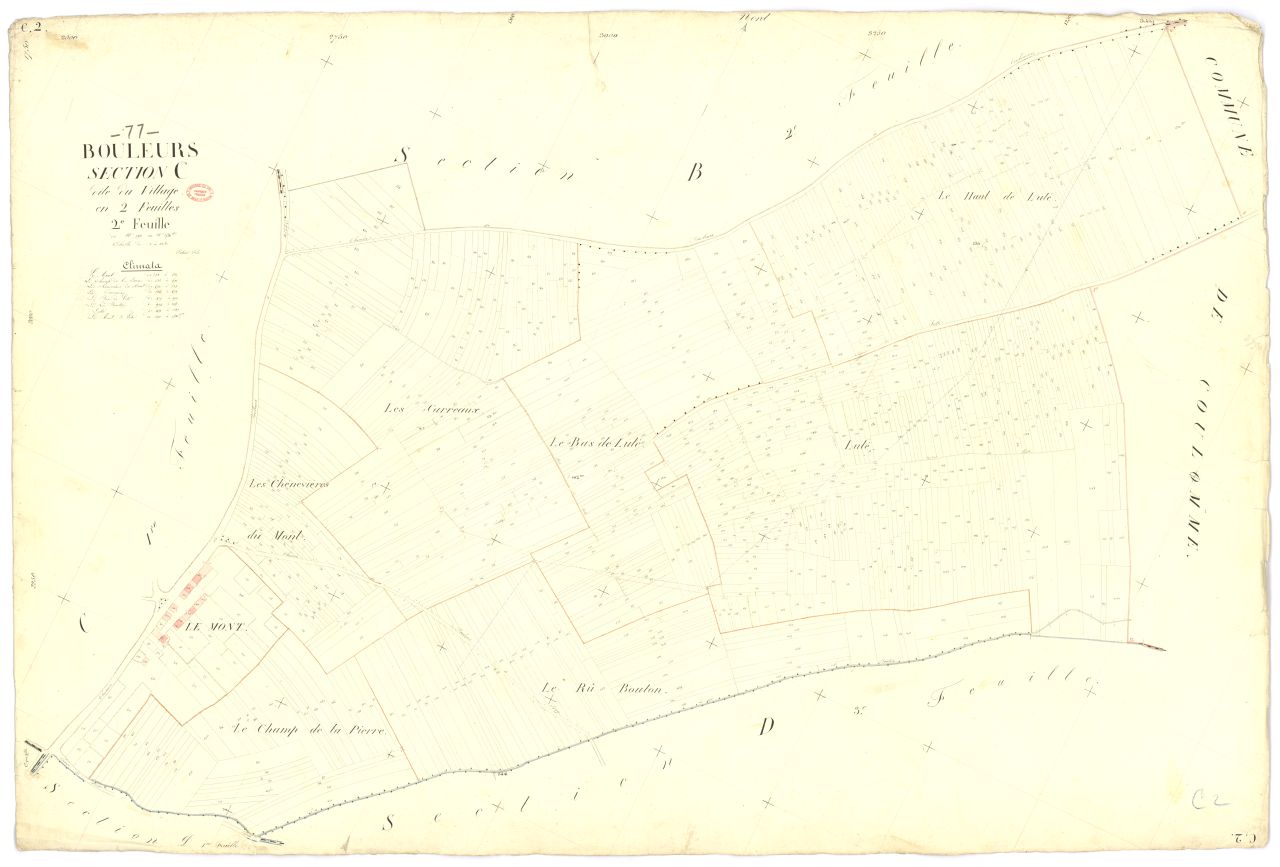 Section C dite du Village, en 2 feuilles, 2eme feuille