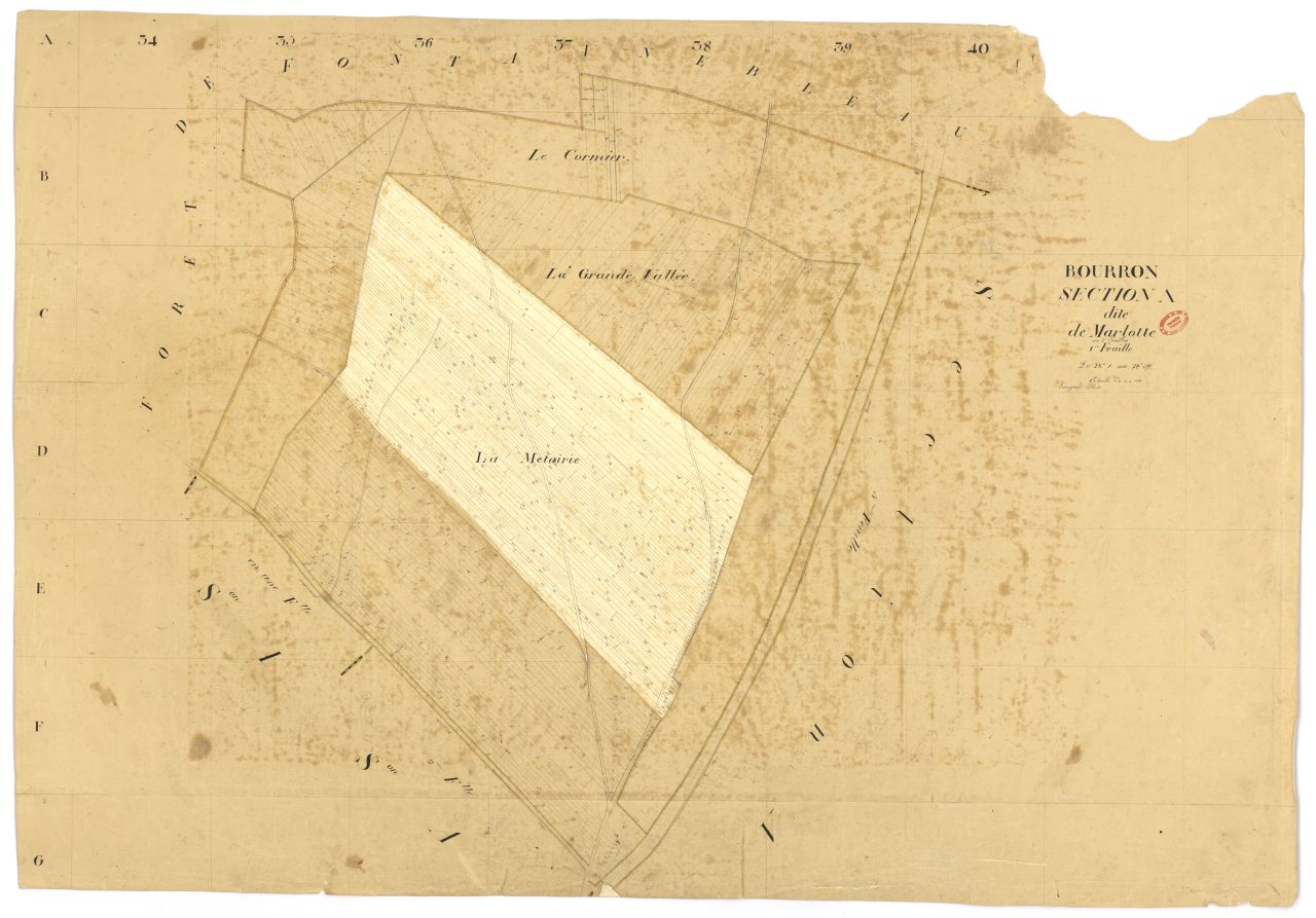 Section A dite de Marlotte, en 5 feuilles, 1ere feuille