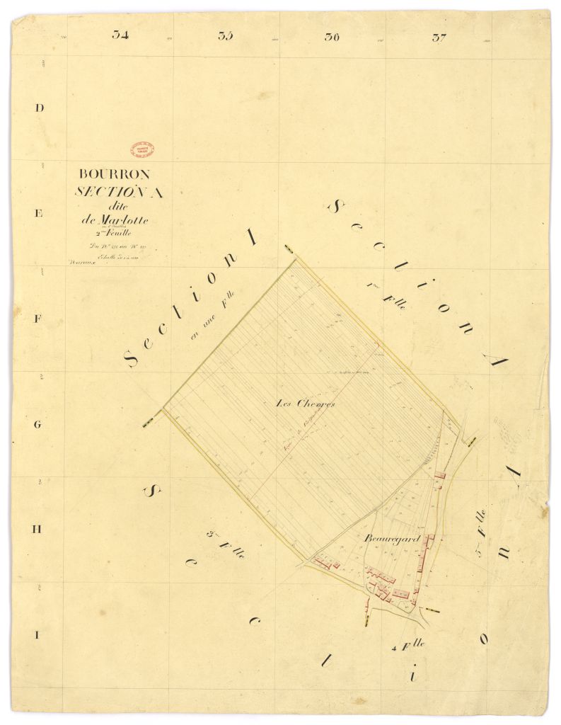 Section A dite de Marlotte, en 5 feuilles, 2eme feuille
