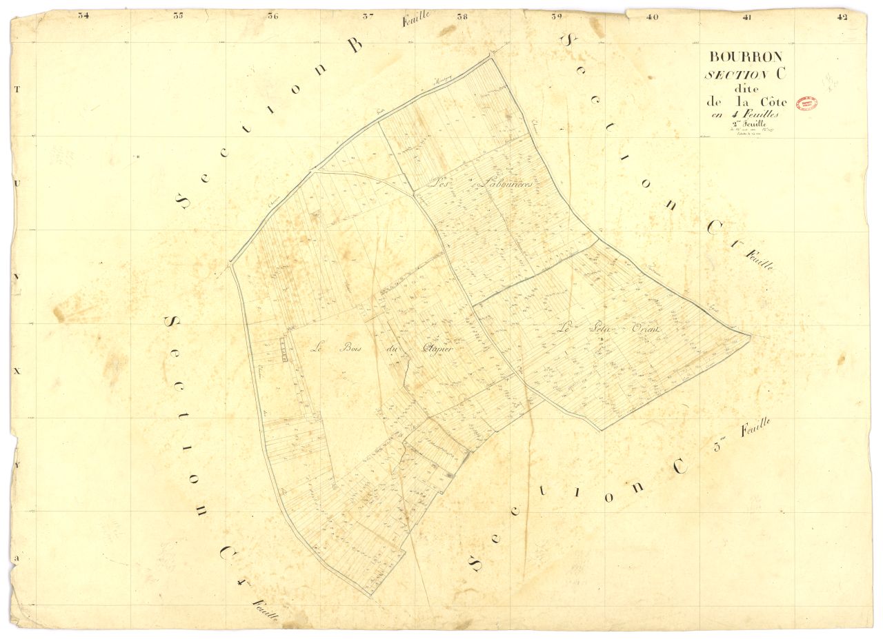 Section C dite de la C�te, en 4 feuilles, 2eme feuille