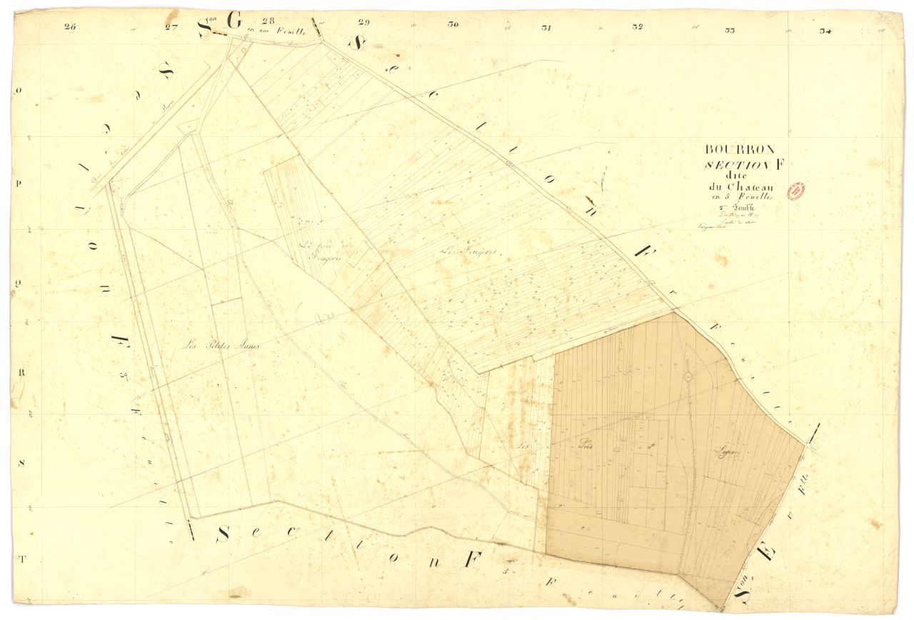 Section F dite du Ch�teau, en 5 feuilles, 2eme feuille