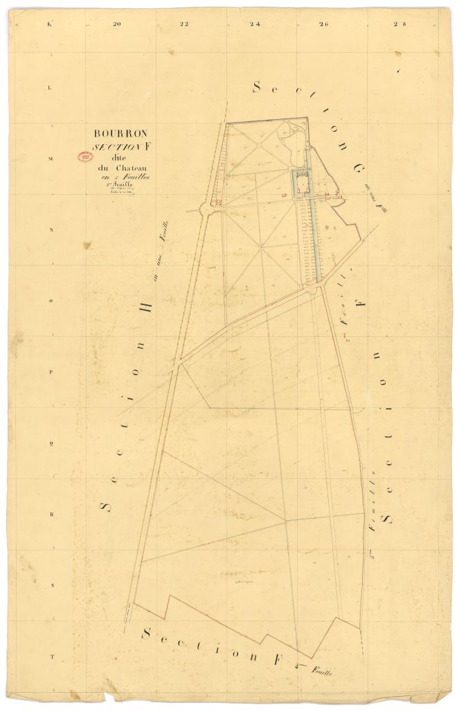 Section F dite du Ch�teau, en 5 feuilles, 3eme feuille