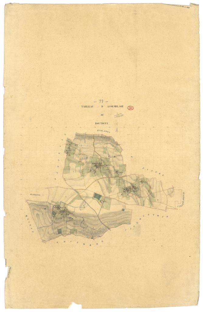 Tableau d'assemblage, 4 sections