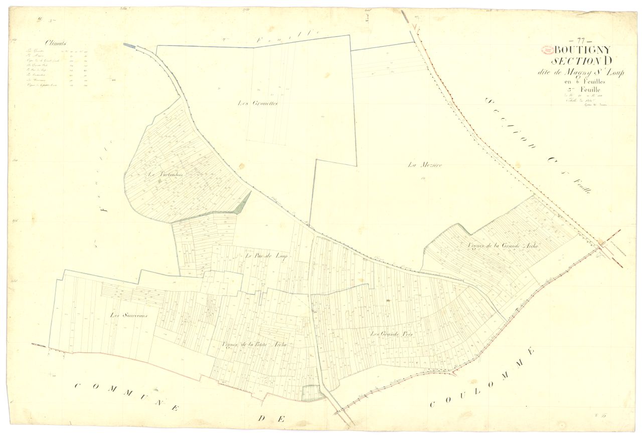 Section D dite de Magny-Saint-Loup, en 6 feuilles, 3eme feuille