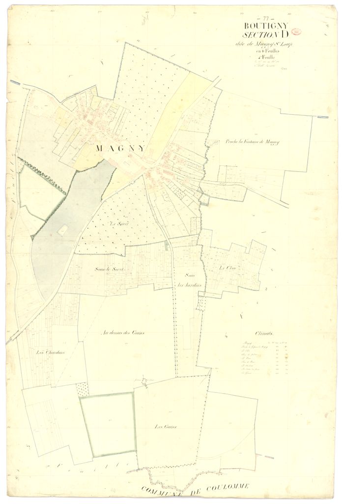Section D dite de Magny-Saint-Loup, en 6 feuilles, 4eme feuille