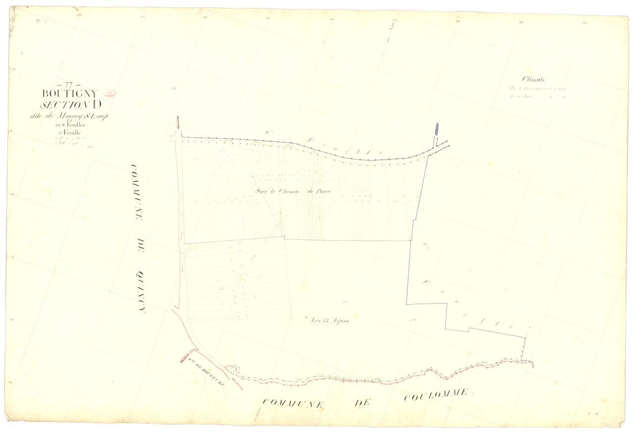 Section D dite de Magny-Saint-Loup, en 6 feuilles, 5eme feuille