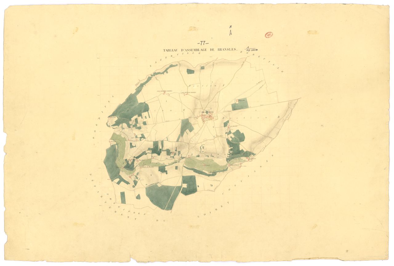 Tableau d'assemblage, 5 sections