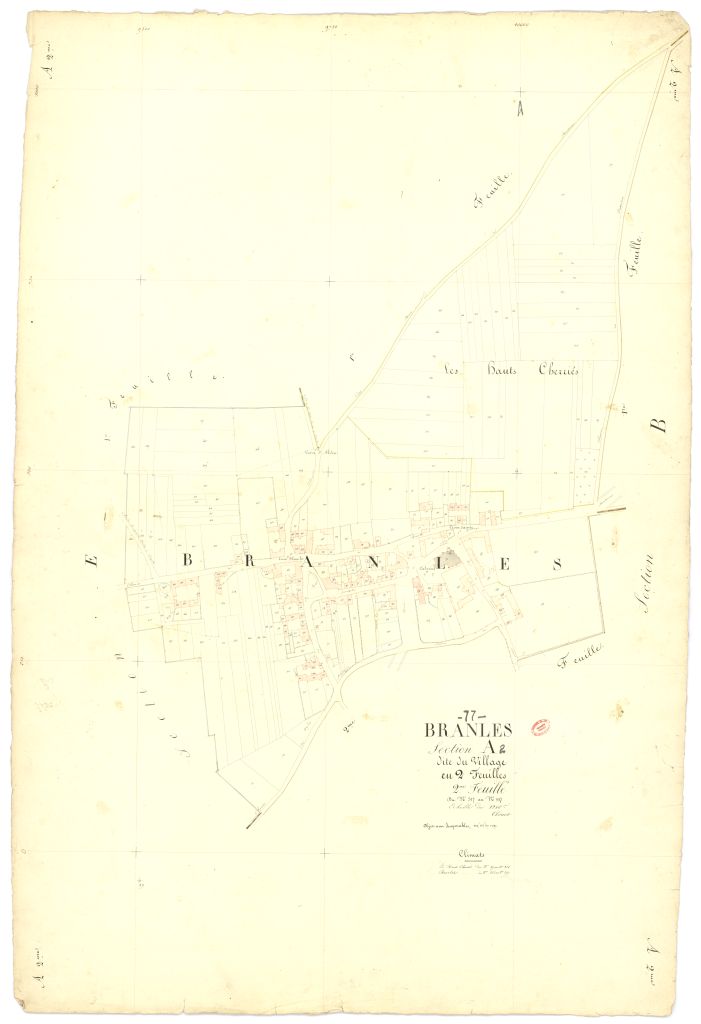 Section A dite du Village, en 2 feuilles, 2eme feuille