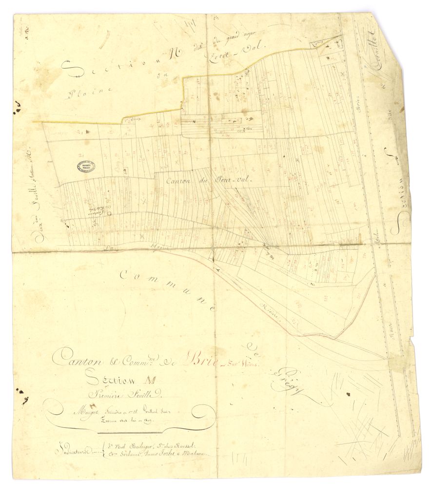 minute, section M, 1ere feuille