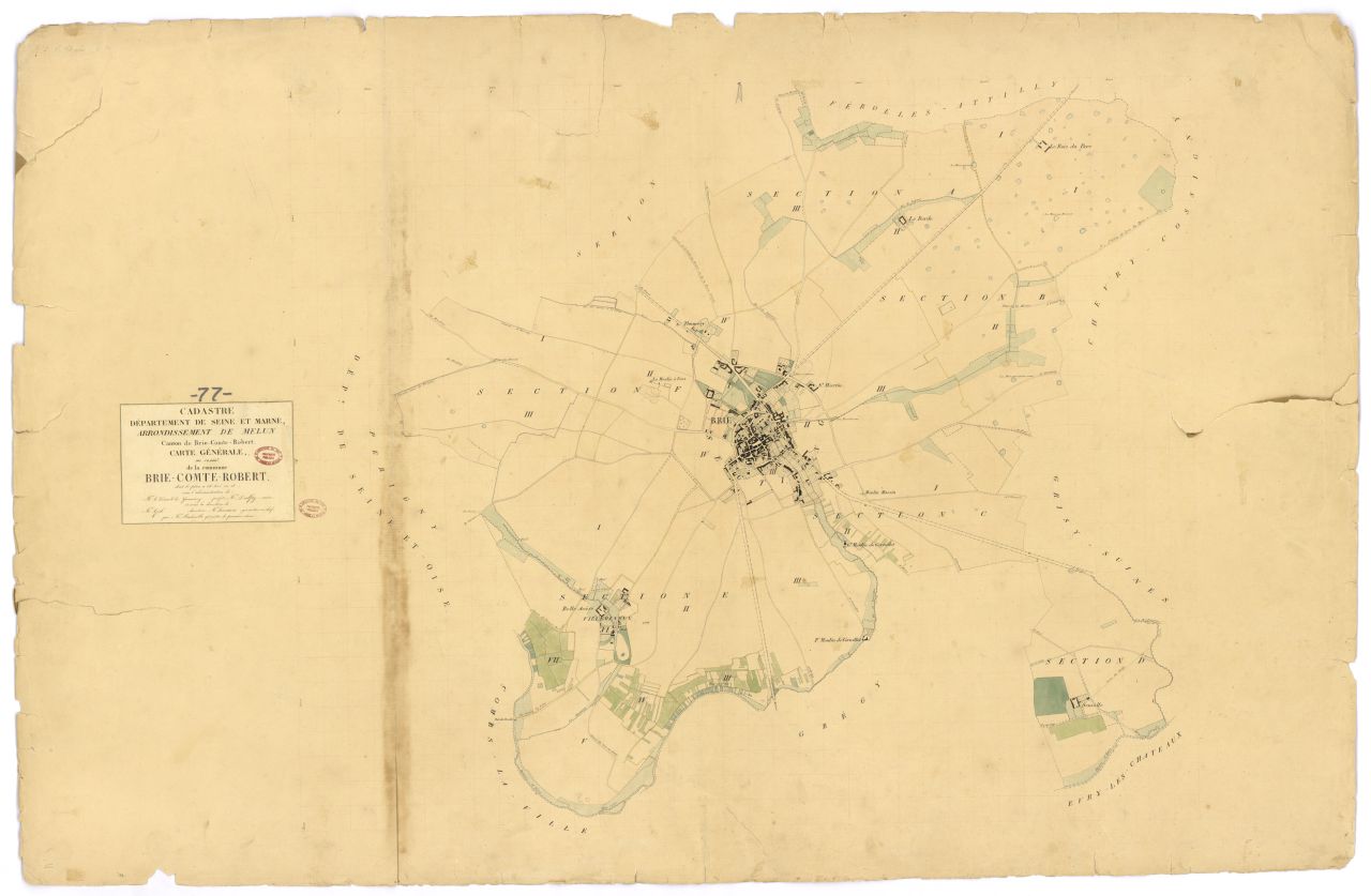 Tableau d'assemblage, 7 sections