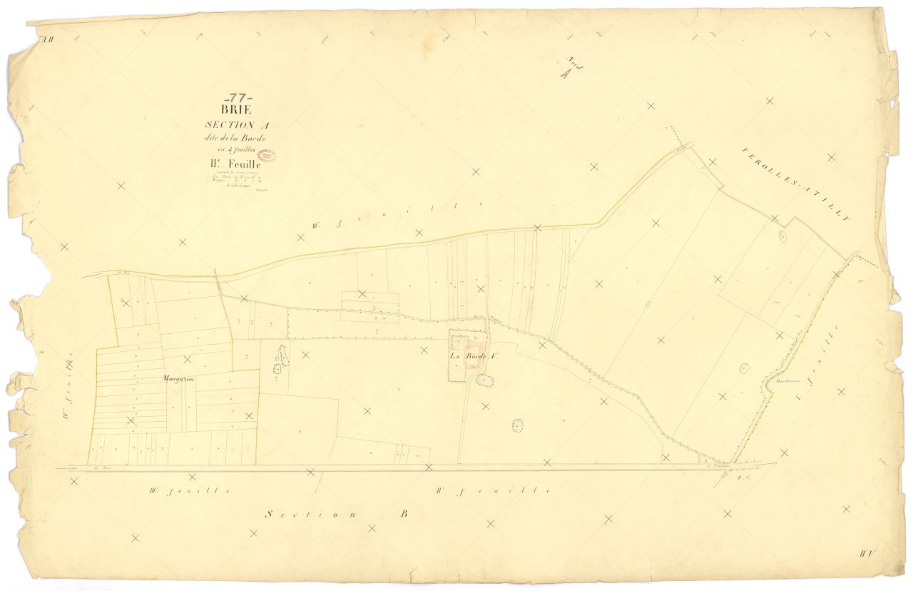 Section A dite de la Borde, en 4 feuilles, 2eme feuille