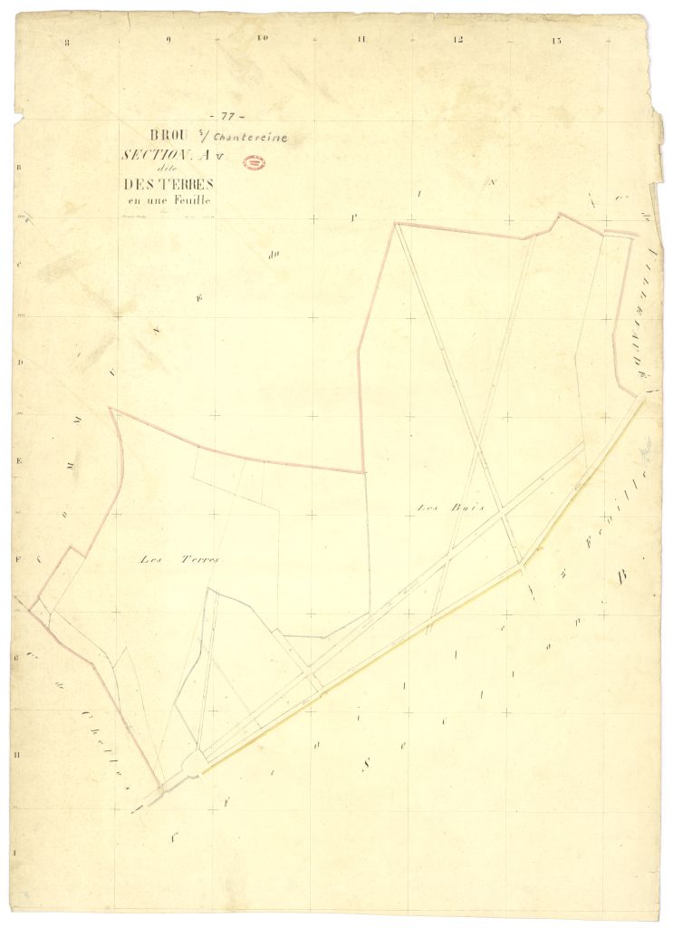 Section A dite des Terres, feuille unique