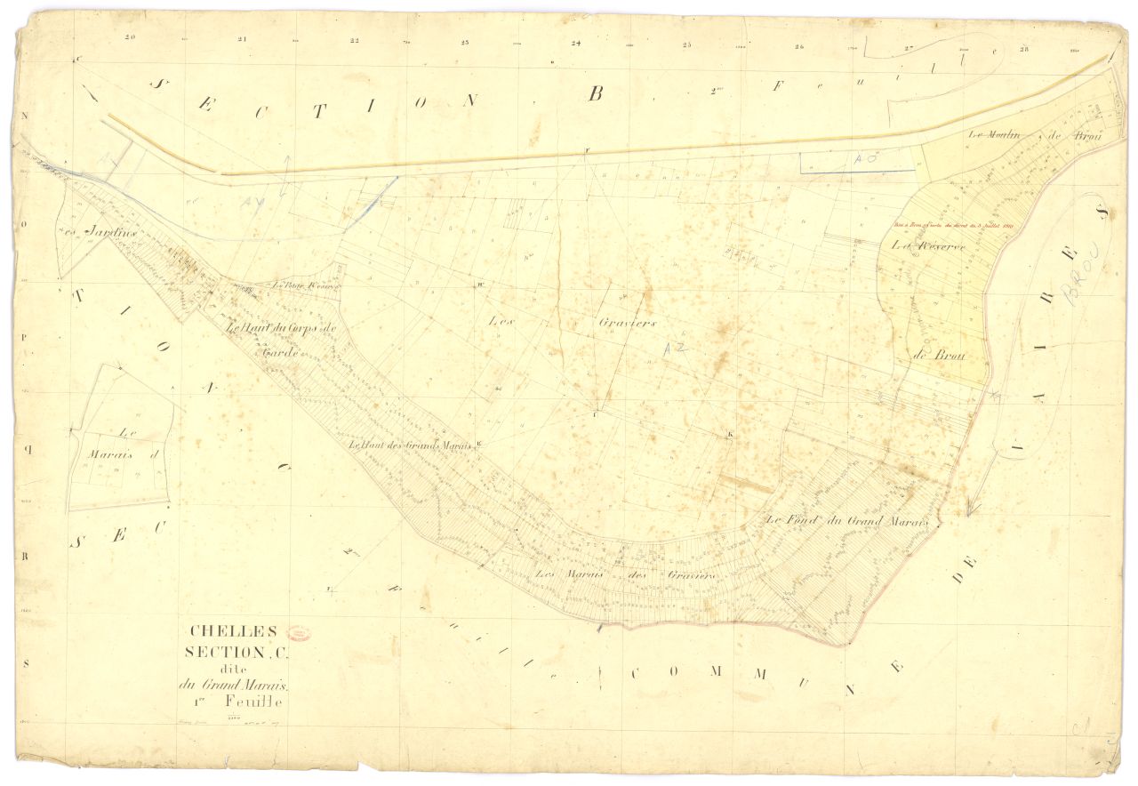 Section C dite du Grand-Marais, en 2 feuilles, 1ere feuille