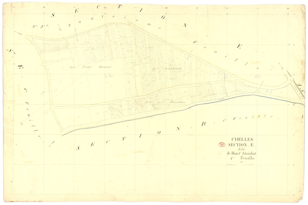 Section E dite du Mont-Guichet, en 4 feuilles, 1ere feuille