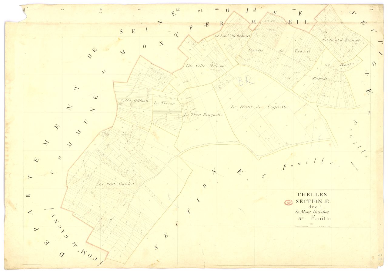 Section E dite du Mont-Guichet, en 4 feuilles, 3eme feuille