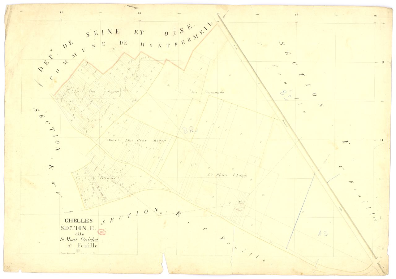 Section E dite du Mont-Guichet, en 4 feuilles, 4eme feuille