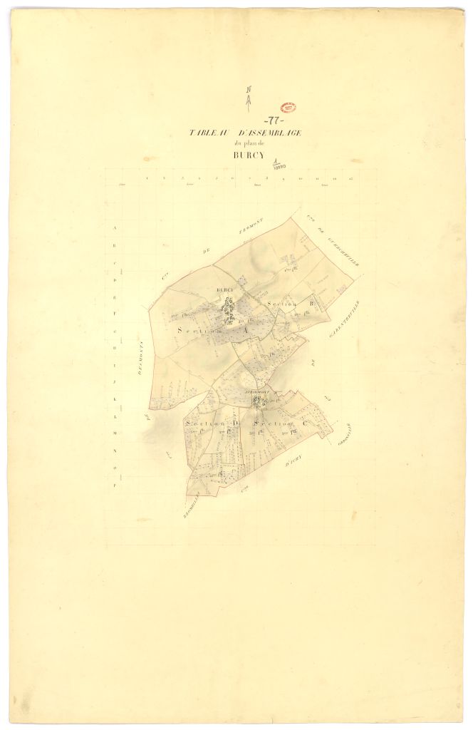 Tableau d'assemblage, 4 sections