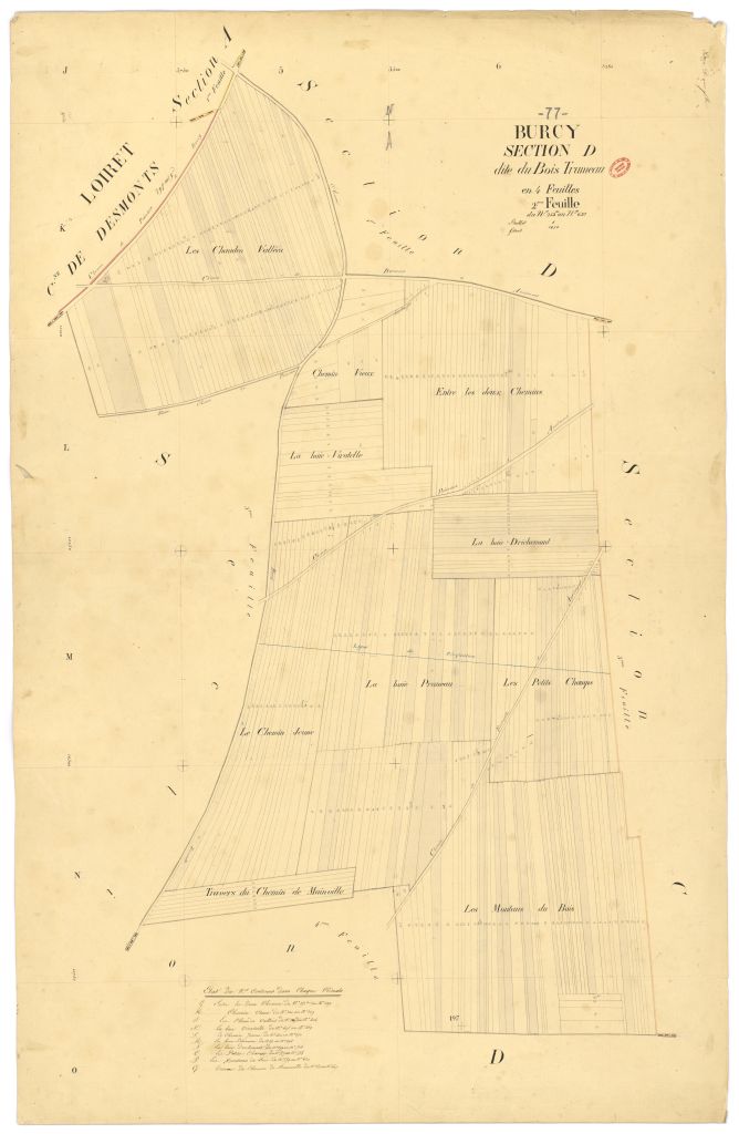 Section D dite du Bois-Trumeau, en 4 feuilles, 2eme feuille
