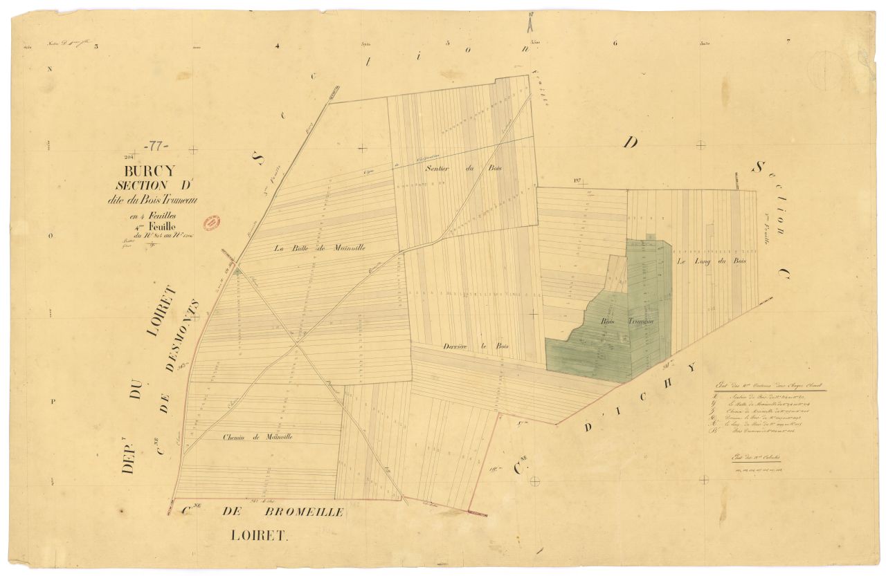 Section D dite du Bois-Trumeau, en 4 feuilles, 4eme feuille