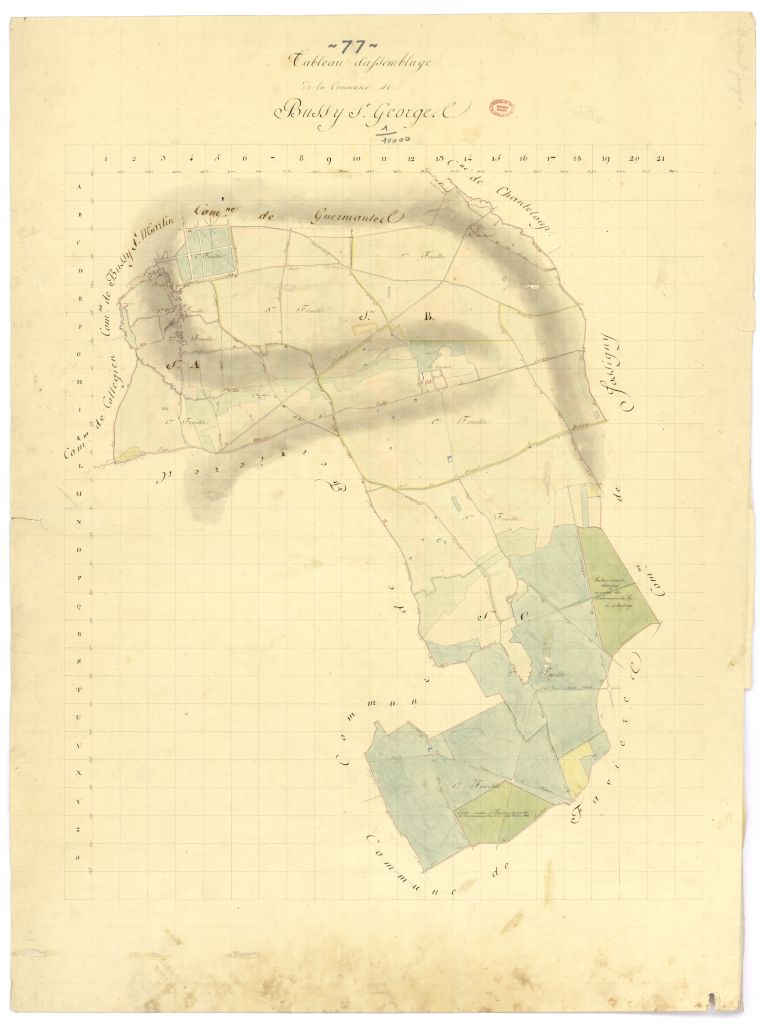 Tableau d'assemblage, 3 sections