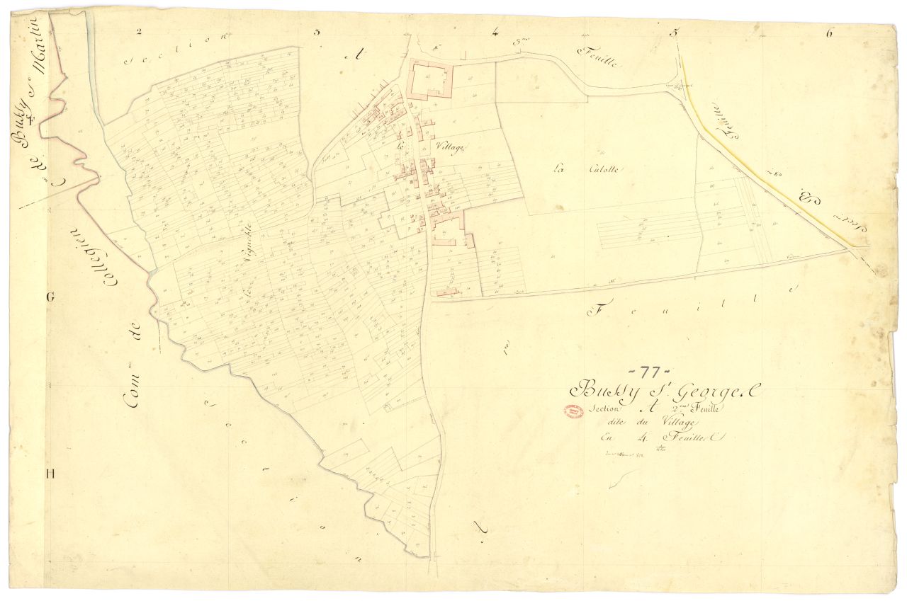 Section A dite du Village, en 4 feuilles, 2eme feuille