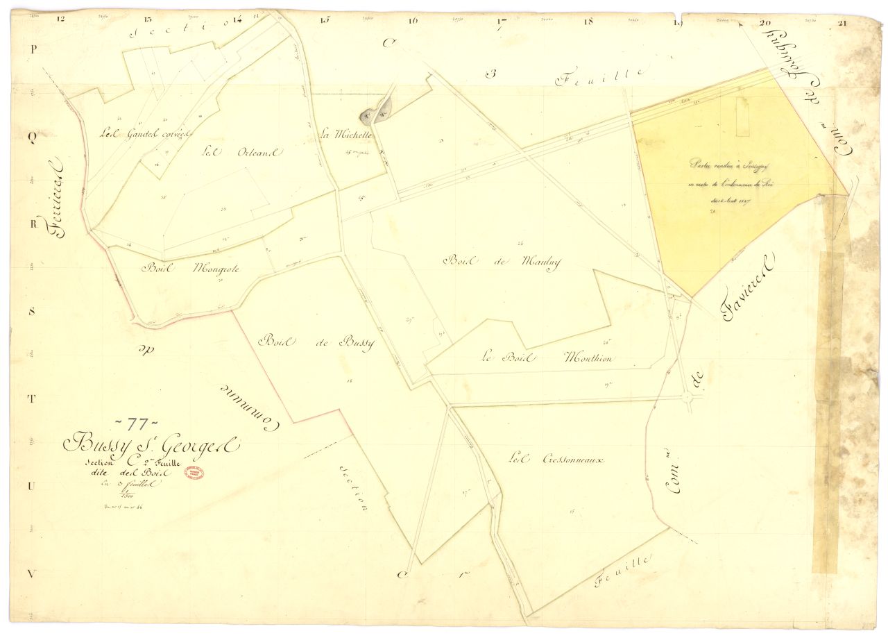 Section C dite des Bois, en 3 feuilles, 2eme feuille