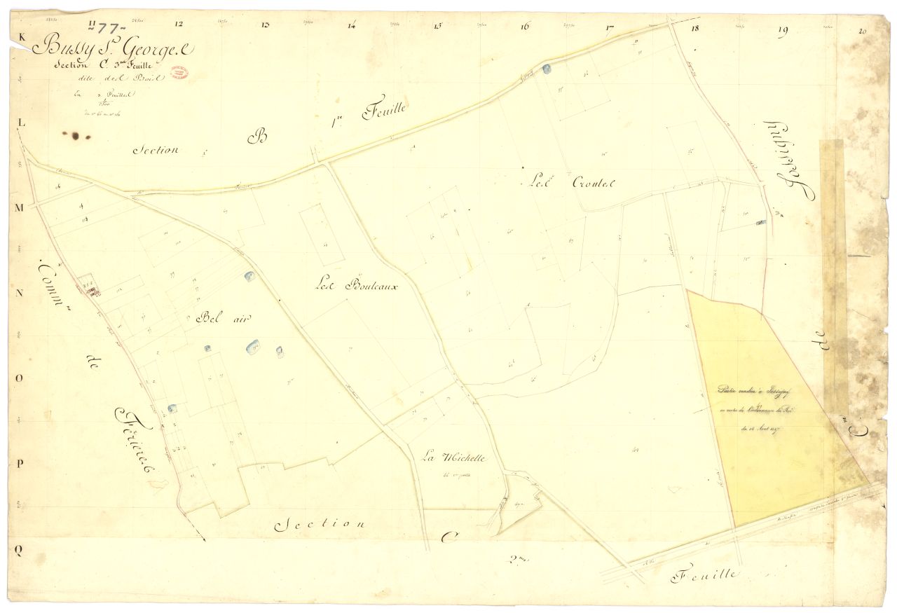 Section C dite des Bois, en 3 feuilles, 3eme feuille