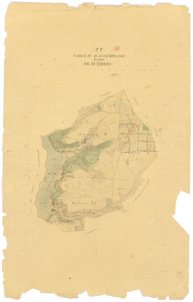 Tableau d'assemblage, 4 sections