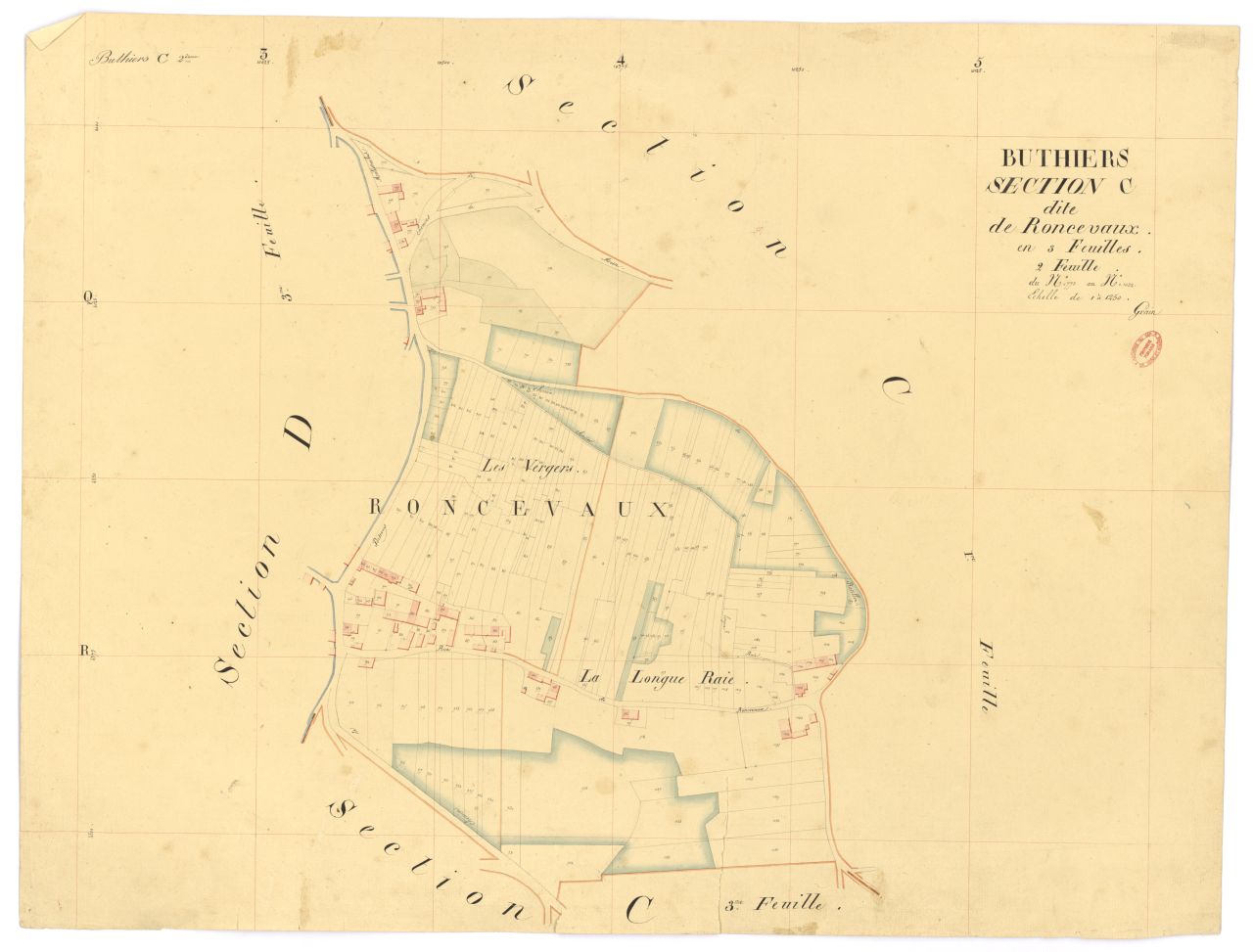 Section C dite de Roncevaux, en 3 feuilles, 2eme feuille