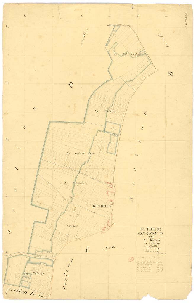 Section D dite du Marais, en 3 feuilles, 2eme feuille