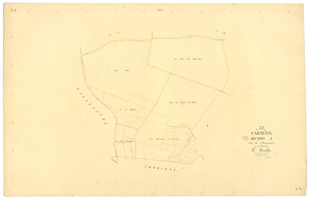 Section A dite de l'Entonnoir, en 3 feuilles, 3eme feuille