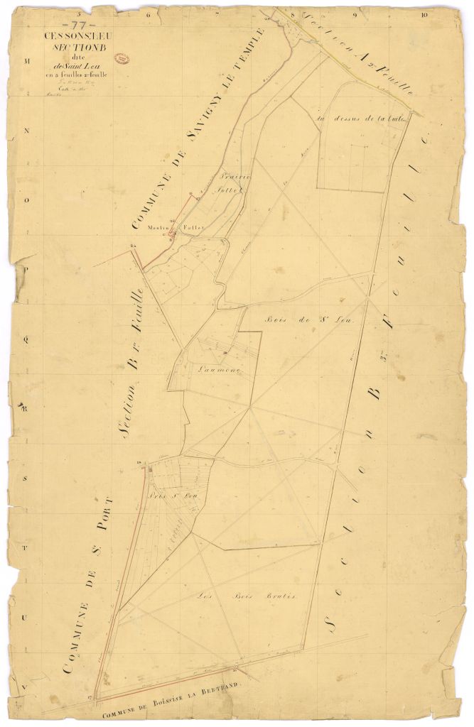 Section B dite de Saint-Leu, en 3 feuilles, 2eme feuille