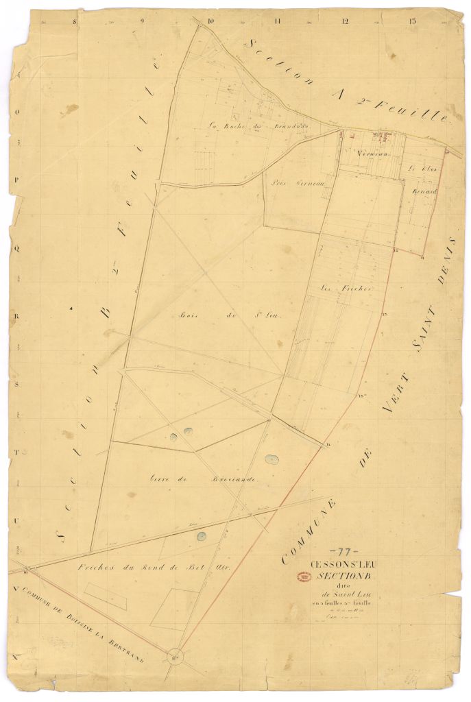 Section B dite de Saint-Leu, en 3 feuilles, 3eme feuille