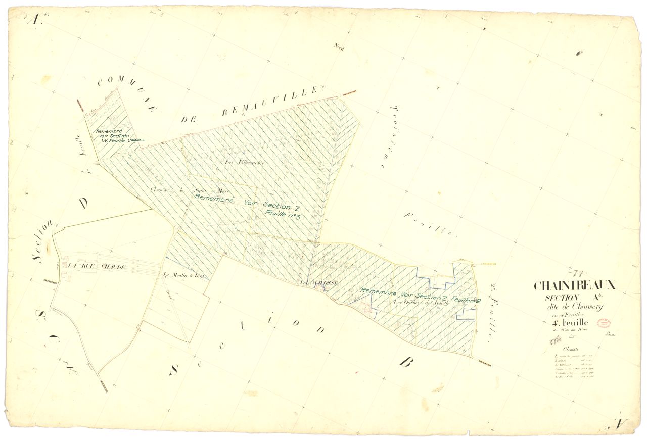 Section A dite de Chansery, en 4 feuilles, 4eme feuille