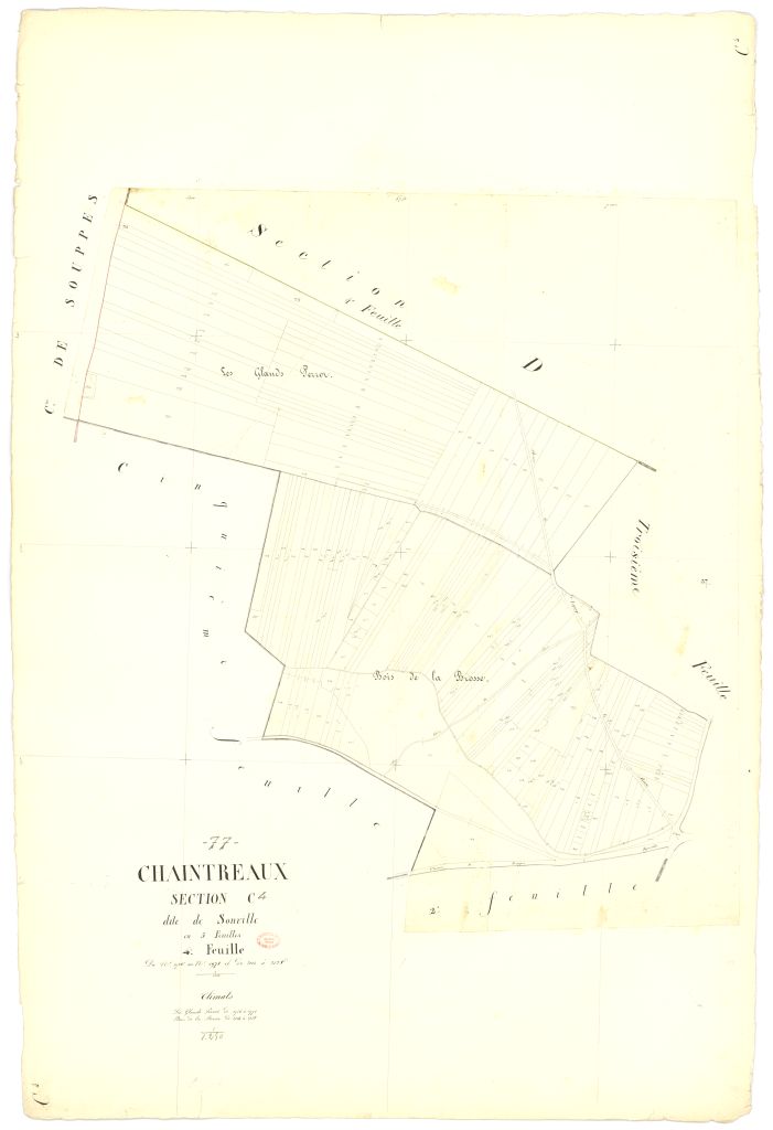 Section C dite de Sonville, en 5 feuilles, 4eme feuille