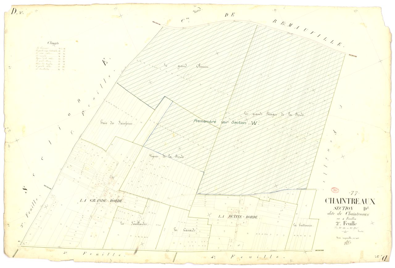 Section D dite de Chaintreaux, en 4 feuilles, 2eme feuille