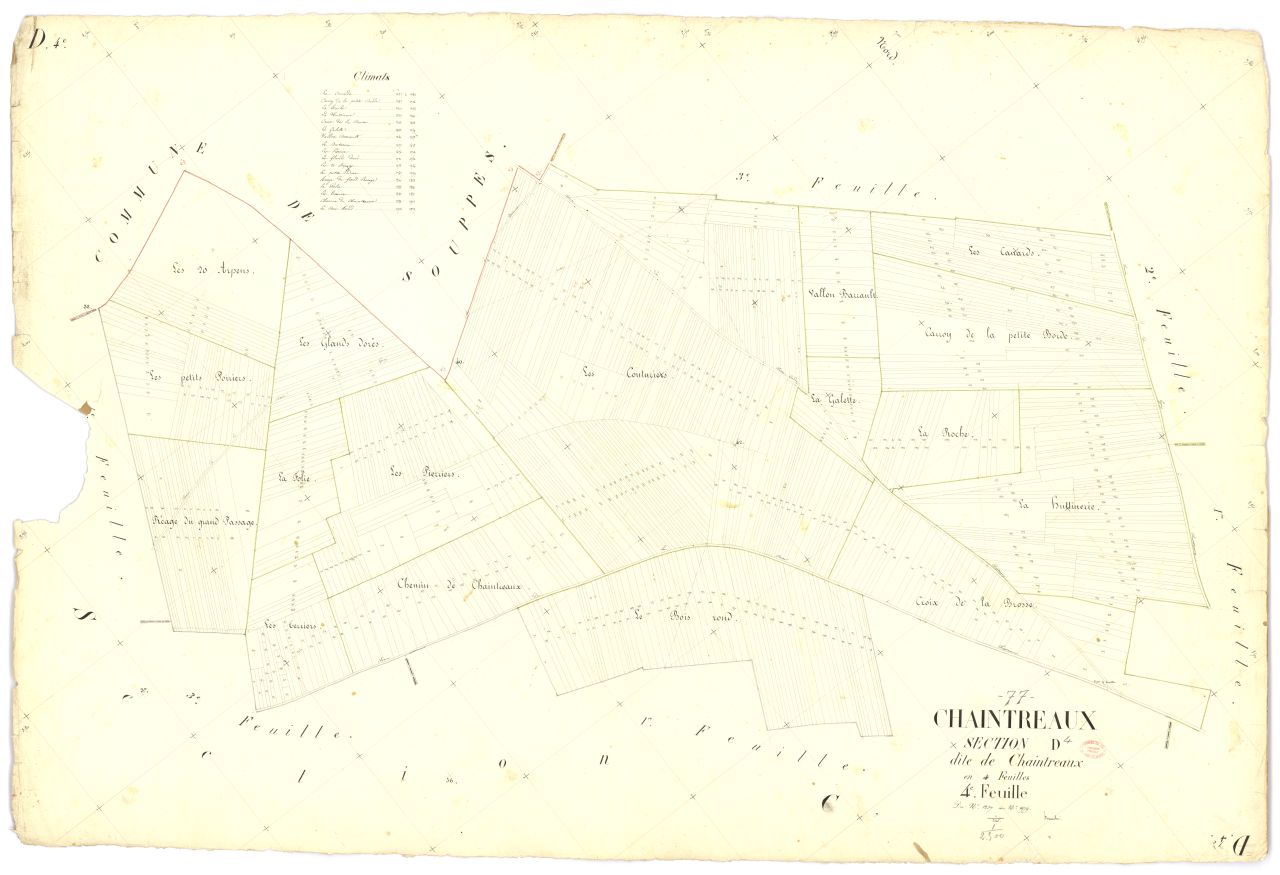 Section D dite de Chaintreaux, en 4 feuilles, 4eme feuille