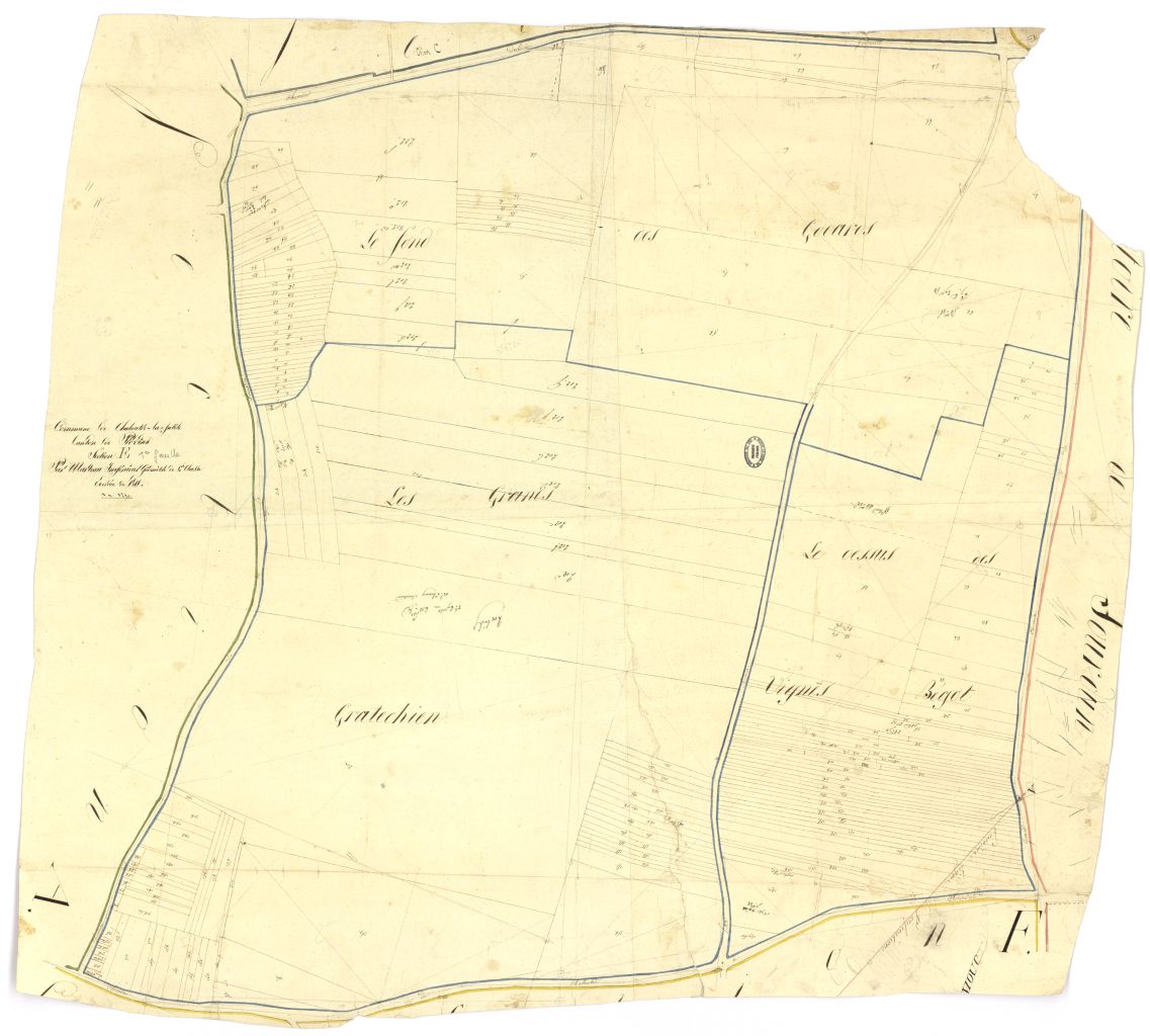minute, section E, 1ere feuille