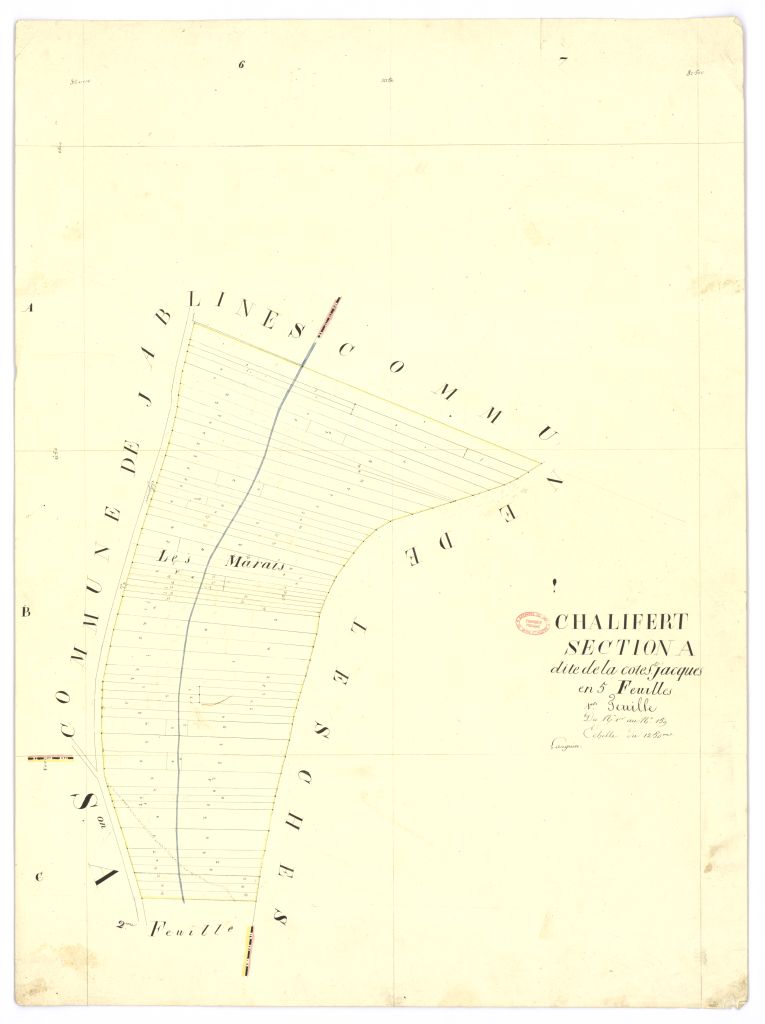 Section A dite de la Cote-Saint-Jacques, en 5 feuilles, 1ere feuille
