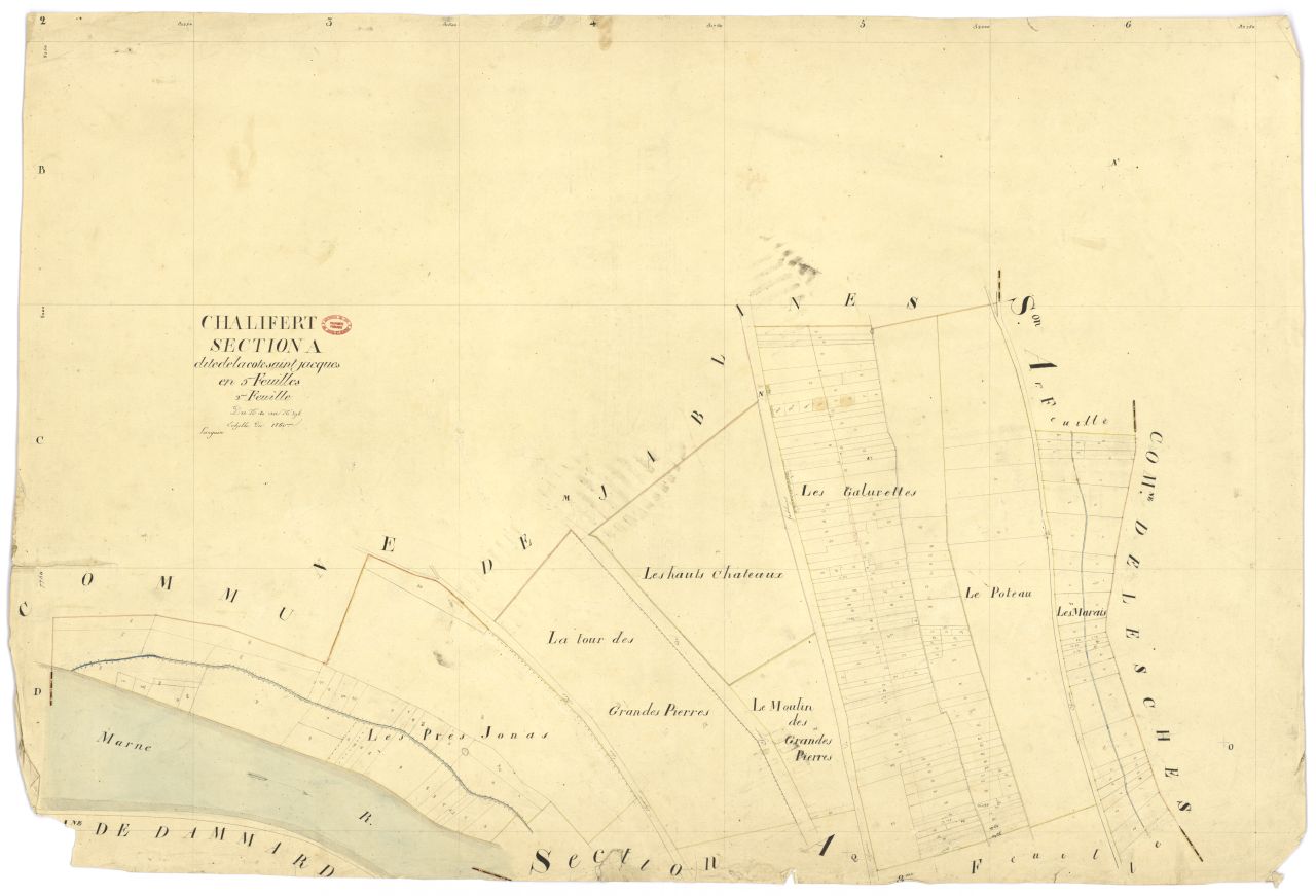 Section A dite de la Cote-Saint-Jacques, en 5 feuilles, 2eme feuille