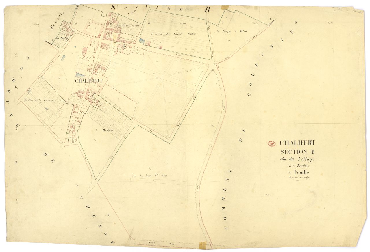Section B dite du Village, en 3 feuilles, 3eme feuille